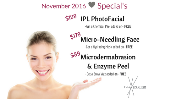 Denver Anti-Aging Specials 2016- IPL PhotoFacial, Micro-Needling, Microdermabrasion